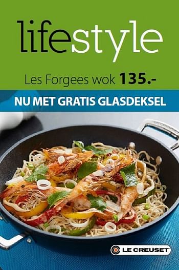 Promoties Les forgees wok - Le creuset - Geldig van 04/04/2015 tot 26/04/2015 bij Unikamp