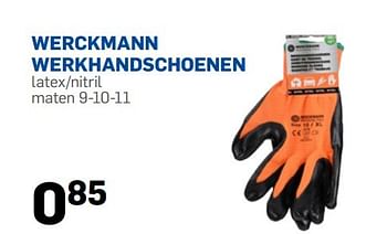 Promoties Werckmann werkhandschoenen - Werckmann - Geldig van 24/03/2015 tot 19/04/2015 bij Action