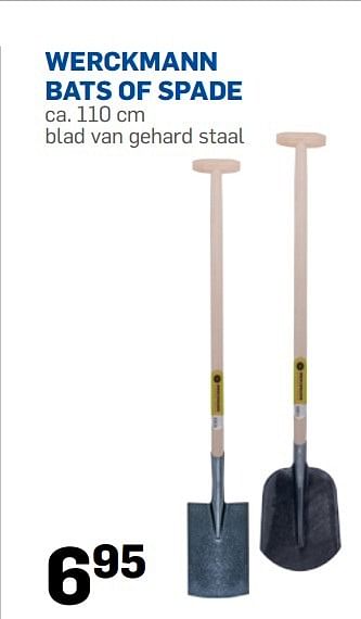 Promoties Werckmann bats of spade - Werckmann - Geldig van 24/03/2015 tot 19/04/2015 bij Action