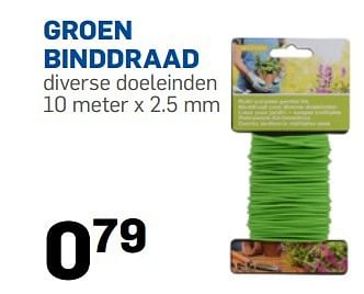 Promoties Groen binddraad - Huismerk - Action - Geldig van 24/03/2015 tot 19/04/2015 bij Action