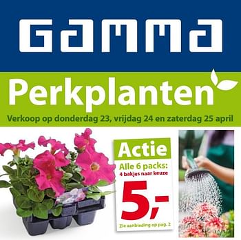 Promotions Perkplanten - Produit maison - Gamma - Valide de 22/04/2015 à 27/04/2015 chez Gamma
