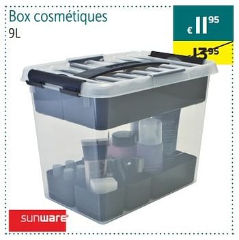 Promotions Box cosmétiques - Sunware - Valide de 24/04/2015 à 15/05/2015 chez Euro Shop