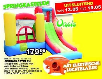 Promotions Springkastelen. - Oasis Toys - Valide de 27/04/2015 à 24/05/2015 chez Maxi Toys