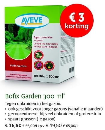 weerstand Doorzichtig bank Huismerk - Aveve Bofix garden - Promotie bij AVEVE