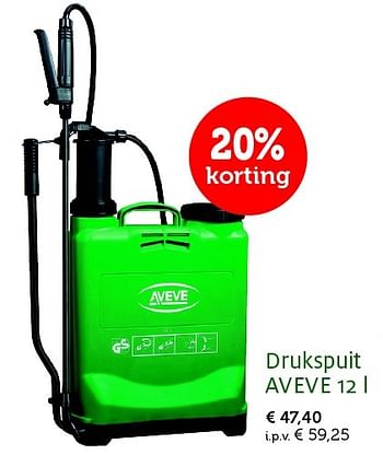 Promoties Drukspuit aveve - Huismerk - Aveve - Geldig van 28/04/2015 tot 10/05/2015 bij Aveve