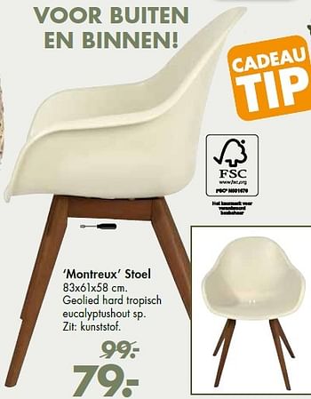 Promotions Montreux stoel - Produit maison - Casa - Valide de 27/04/2015 à 24/05/2015 chez Casa
