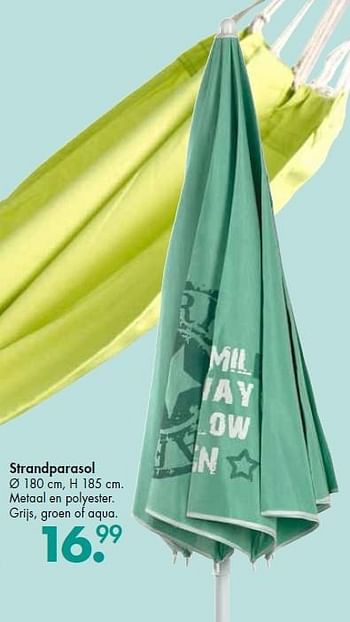 Promoties Strandparasol - Huismerk - Casa - Geldig van 27/04/2015 tot 24/05/2015 bij Casa