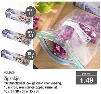 Folia Zipzakjes Promotie Bij Aldi