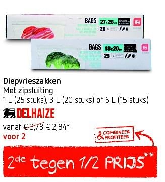 Delhaize Promotie Diepvrieszakken Huismerk Delhaize Huishouden Geldig Tot 06 05 15 Promobutler