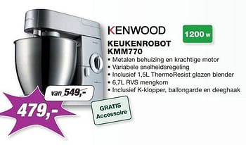 Promoties Kenwood keukenrobot kmm 770 - Kenwood - Geldig van 01/05/2015 tot 31/05/2015 bij ElectronicPartner