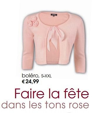 Promotions Boléro - Produit maison - Bel&Bo - Valide de 04/05/2015 à 13/05/2015 chez Bel&Bo