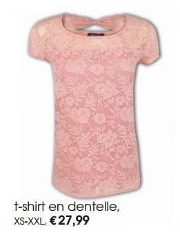 Promotions T-shirt en dentelle - Produit maison - Bel&Bo - Valide de 04/05/2015 à 13/05/2015 chez Bel&Bo