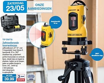 Aldi promotie: Top craft zelfnivellerende laserwaterpas - Top Craft