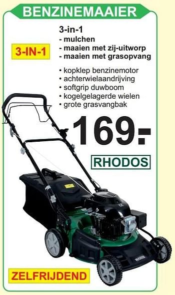onszelf voor mij Meetbaar Rhodos Rhodos benzinemaaier - Promotie bij Van Cranenbroek