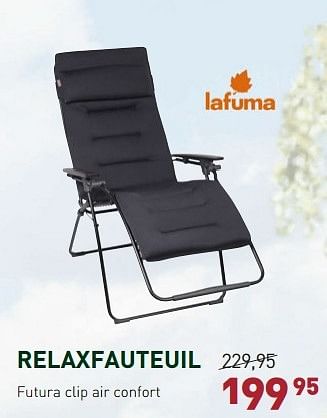Promotions Relaxfauteuil - Lafuma - Valide de 11/05/2015 à 12/07/2015 chez Unikamp
