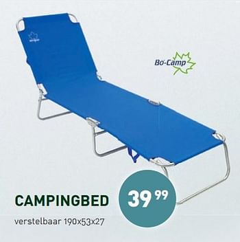 Promoties Campingbed - Bo-Camp - Geldig van 11/05/2015 tot 12/07/2015 bij Unikamp