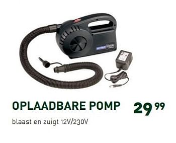 Promoties Oplaadbare pomp - Huismerk - Unikamp - Geldig van 11/05/2015 tot 12/07/2015 bij Unikamp