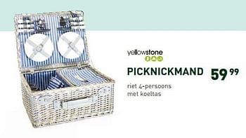 Promoties Picknickmand - Yellow Stone - Geldig van 11/05/2015 tot 12/07/2015 bij Unikamp