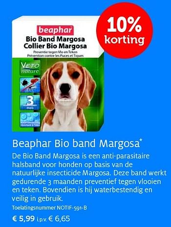 Promoties Beaphar bio band margosa - Beaphar - Geldig van 26/05/2015 tot 07/06/2015 bij Aveve