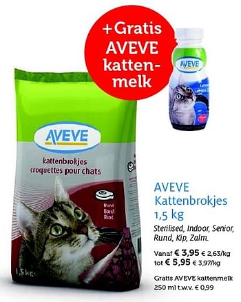 Promoties Aveve kattenbrokjes - Huismerk - Aveve - Geldig van 26/05/2015 tot 07/06/2015 bij Aveve