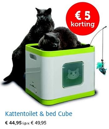 Promoties Kattentoilet + bed cube - Huismerk - Aveve - Geldig van 26/05/2015 tot 07/06/2015 bij Aveve