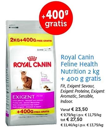 Promoties Royal canin feline health nutrition - Royal Canin - Geldig van 26/05/2015 tot 07/06/2015 bij Aveve