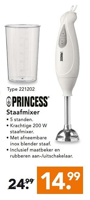 Princess Princess staafmixer 221202 - bij Blokker