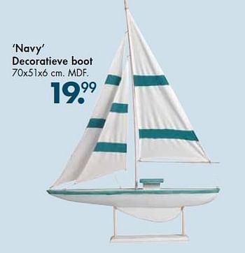 Promoties Navy decoratieve boot - Huismerk - Casa - Geldig van 25/05/2015 tot 28/06/2015 bij Casa