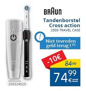 Promoties Braun tandenborstel cross action - Braun - Geldig van 01/06/2015 tot 30/06/2015 bij Eldi