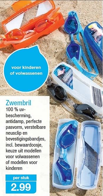 Promoties Zwembril - Huismerk - Aldi - Geldig van 03/06/2015 tot 09/06/2015 bij Aldi