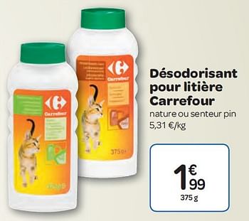 Promotion Carrefour Desodorisant Pour Litiere Carrefour Produit Maison Carrefour Animaux Accessoires Valide Jusqua 4 Promobutler