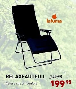 Promotions Relaxfauteuil - Lafuma - Valide de 08/06/2015 à 12/07/2015 chez Unikamp