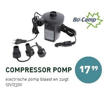 Promotions Compressor pomp - Bo-Camp - Valide de 08/06/2015 à 12/07/2015 chez Unikamp
