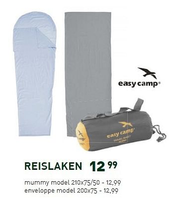 Promoties Reislaken - Easy Camp - Geldig van 08/06/2015 tot 12/07/2015 bij Unikamp