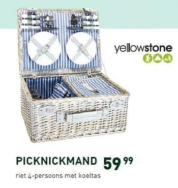 Promotions Picknickmand - Yellow Stone - Valide de 08/06/2015 à 12/07/2015 chez Unikamp