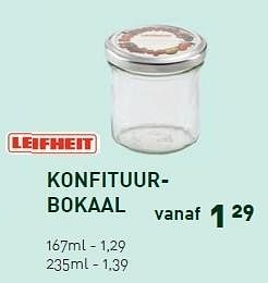 Promoties Konfituurbokaal - Leifheit - Geldig van 08/06/2015 tot 12/07/2015 bij Unikamp