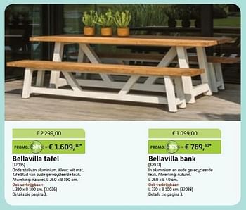 Promoties Bellavilla tafel  - Huismerk - Overstock  - Geldig van 27/05/2015 tot 28/06/2015 bij Overstock