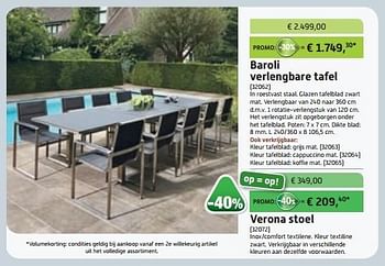 Promotions Baroli verlengbare tafel  - Produit maison - Overstock  - Valide de 27/05/2015 à 28/06/2015 chez Overstock