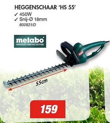 Promoties Metabo heggenschaar `hs 55` - Metabo - Geldig van 28/05/2015 tot 28/06/2015 bij HandyHome