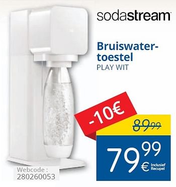 Promotions Sodastream bruiswatertoestel - Sodastream - Valide de 01/06/2015 à 30/06/2015 chez Eldi