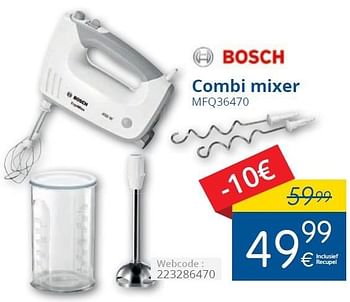 Promoties Bosch combi mixer mfq36470 - Bosch - Geldig van 01/06/2015 tot 30/06/2015 bij Eldi