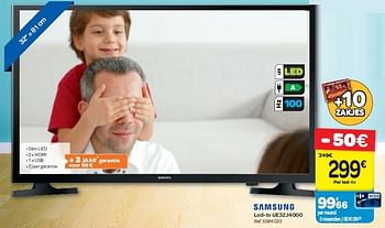 Promoties Samsung led-tv ue32j4000 - Samsung - Geldig van 03/06/2015 tot 16/06/2015 bij Carrefour