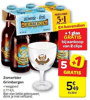 Promoties Zomerbier grimbergen - Grimbergen - Geldig van 03/06/2015 tot 16/06/2015 bij Carrefour