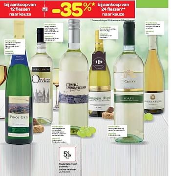 Promoties Niederösterreich steinfeld - grüner veltliner - Witte wijnen - Geldig van 03/06/2015 tot 16/06/2015 bij Carrefour