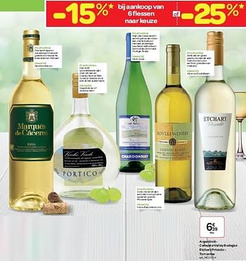 Promoties Argentinië - cafayate valley bodegas etchart privado - torrontes - Witte wijnen - Geldig van 03/06/2015 tot 16/06/2015 bij Carrefour