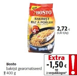 Promoties Bosto bakrijst gearomatiseerd - Bosto - Geldig van 03/06/2015 tot 16/06/2015 bij Colruyt