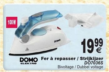Promoties Domo elektro fer à repasser - strijkijzer do7036s - Domo elektro - Geldig van 09/06/2015 tot 22/06/2015 bij Cora