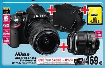 Promoties Nikon appareil photo - fototoestel - Nikon - Geldig van 09/06/2015 tot 22/06/2015 bij Cora
