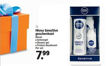Promoties Nivea sensitive geschenkset - Nivea - Geldig van 08/06/2015 tot 14/06/2015 bij Albert Heijn