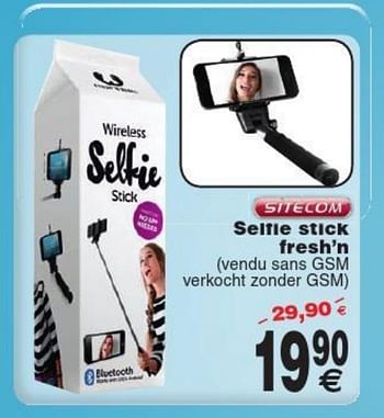 Promoties Sitecom selfie stick fresh`n - Sitecom - Geldig van 09/06/2015 tot 22/06/2015 bij Cora